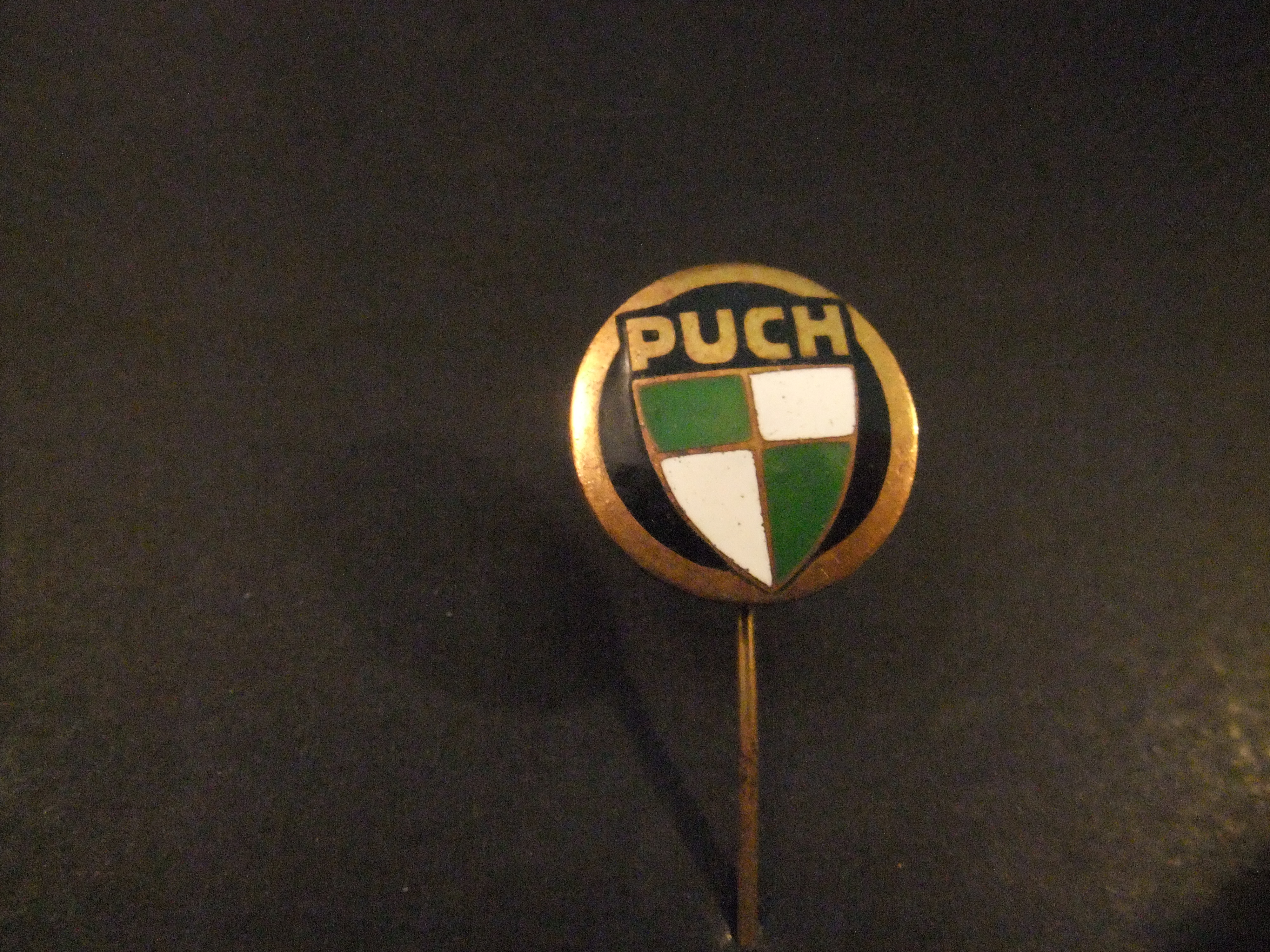 Puch bromfietsen, motorfietsen goudkleurige rand